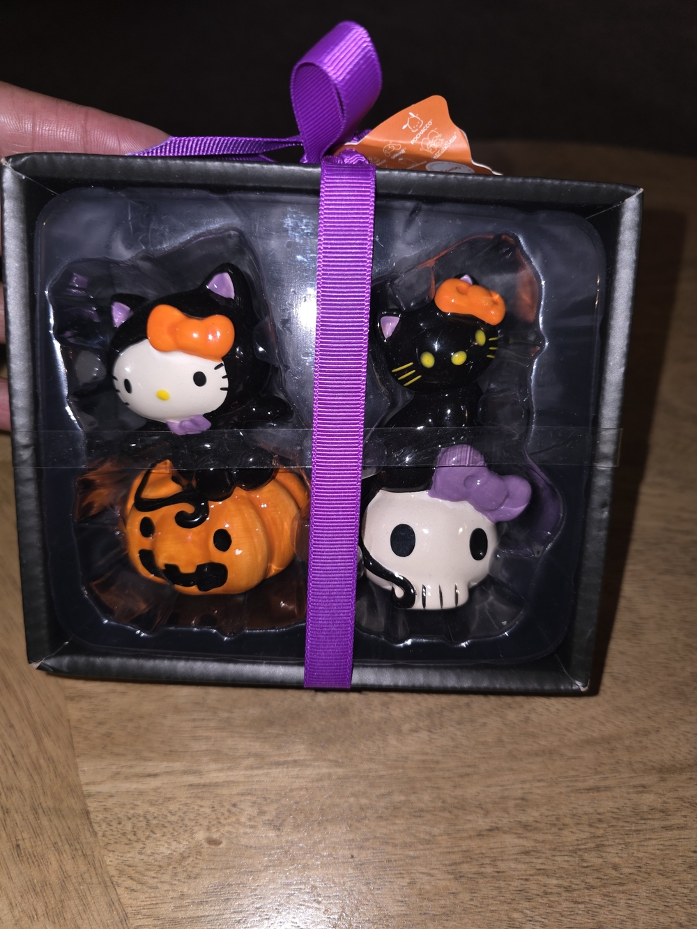 Hello Kitty Halloween Figurine Set - Black, Orange, Purple, White